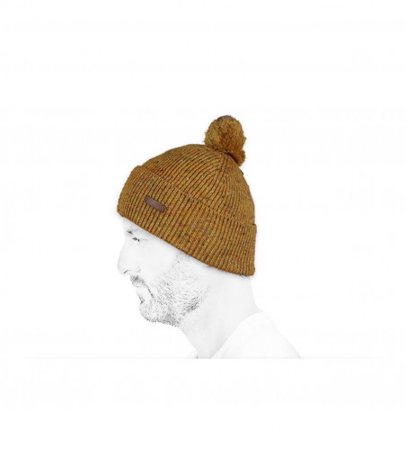 Barts cappello pompon di senape giallo Barts cappello pompon di senape giallo